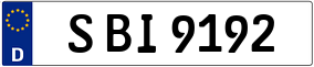 Trailer License Plate